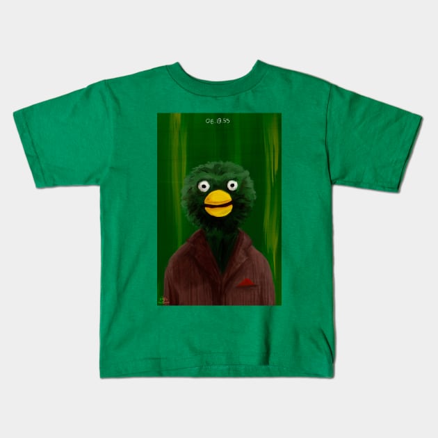 Don’t hug me I’m scared bird Kids T-Shirt by ThatJokerGuy